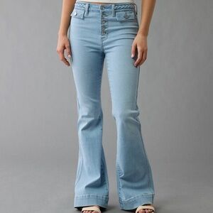 NWOT American eagle jeans Women's Light Blue Flare Jeans